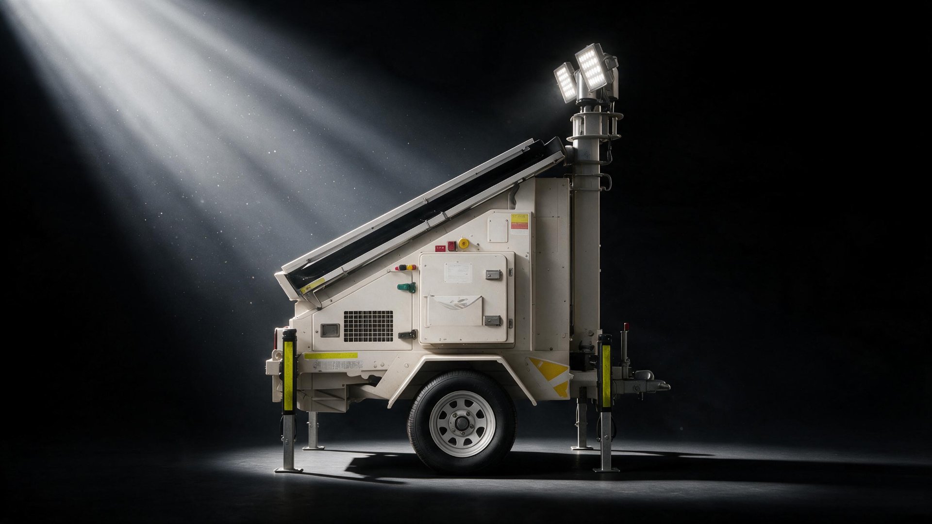 HAORUN solar hybrid emergency rescue vehicle with light tower